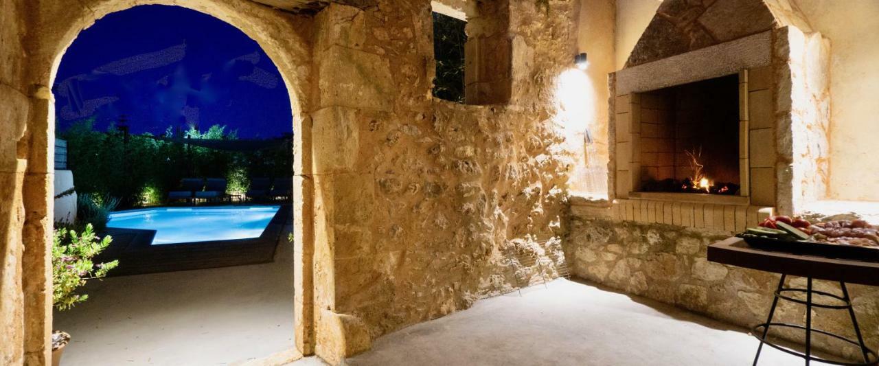Almyrida Sands Luxury Stone Villa Xirostérnion Exteriér fotografie