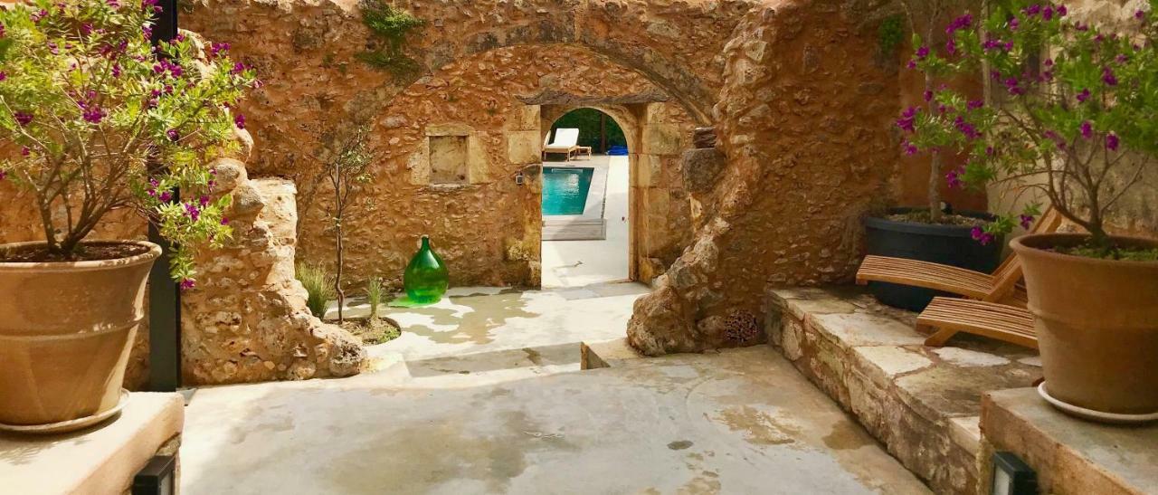 Almyrida Sands Luxury Stone Villa Xirostérnion Exteriér fotografie