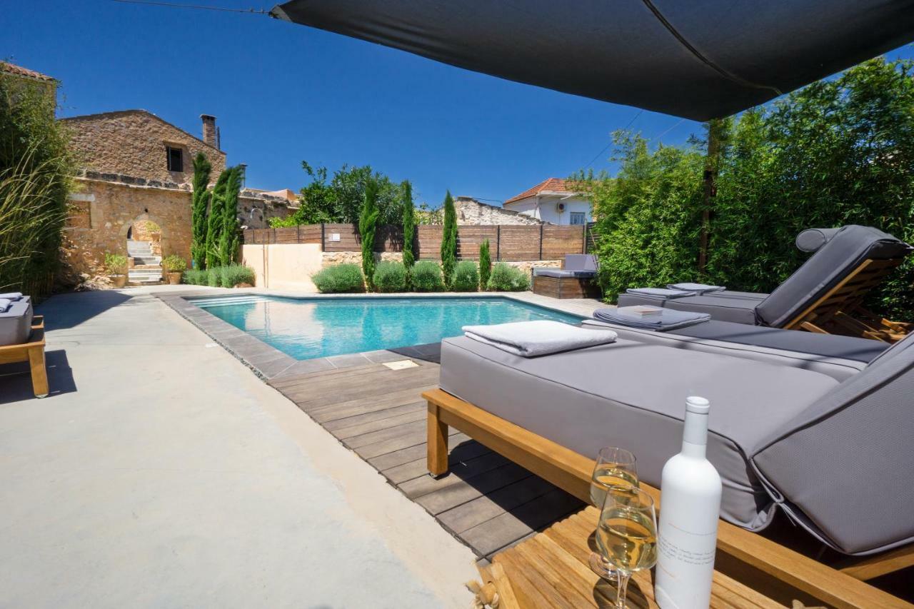 Almyrida Sands Luxury Stone Villa Xirostérnion Exteriér fotografie